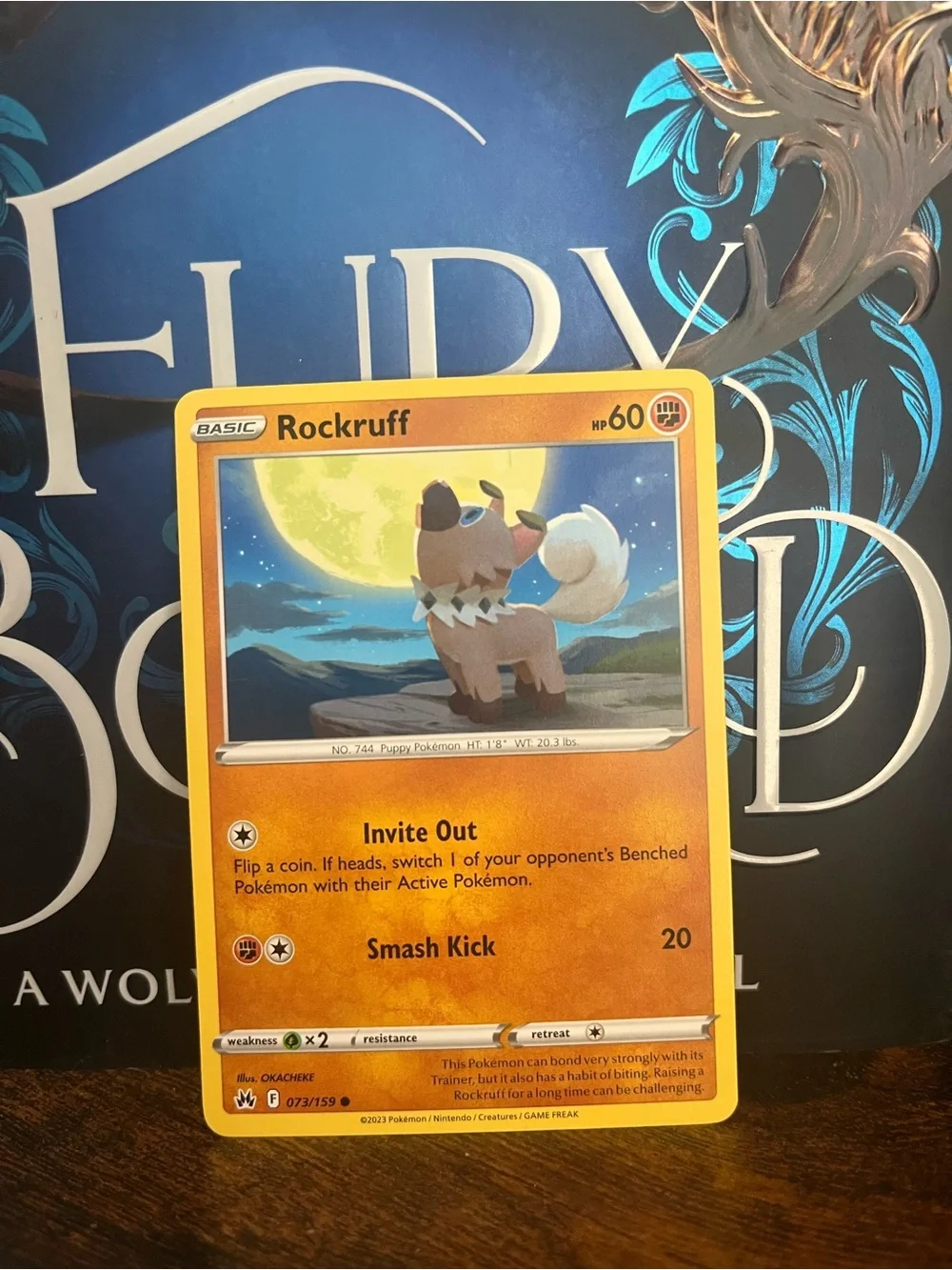 Pokemon Rockruff Card Crown Zenith Regular  073/159